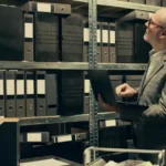 Inventory manager reviewing an inventory ageing report to identify slow-moving, excess, and obsolete stock