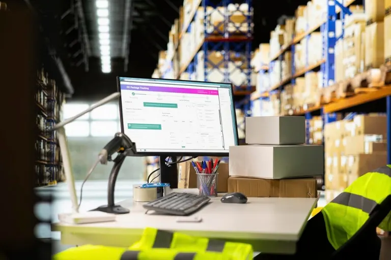 Inventory manager reconciling physical stock with ERP records to identify and resolve inventory variances